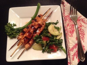 Sesame Orange Chicken Skewers