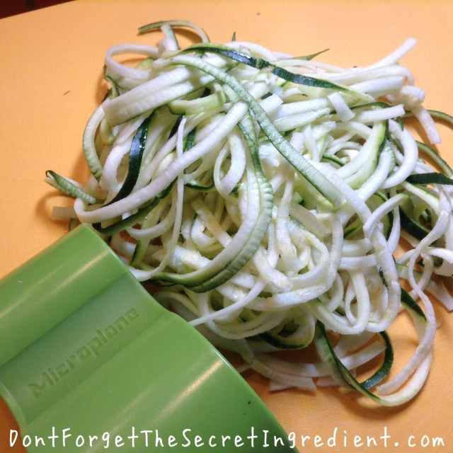 spiralized zucchini