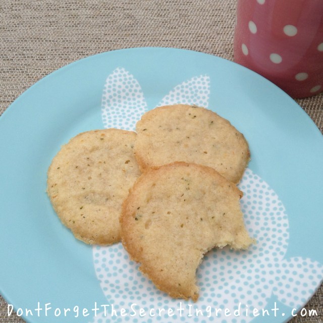 Lemon and rosemary shortbread cookies