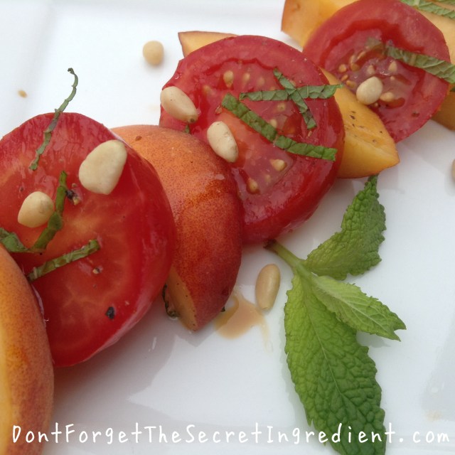 nectarine and tomato salad