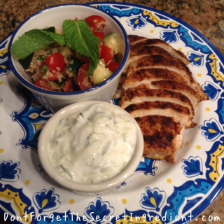 Chicken and tabouleh