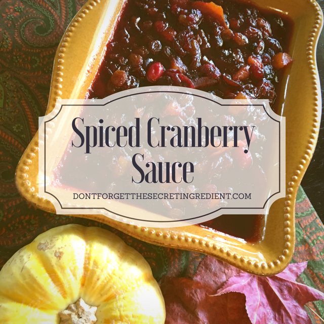 DFTSI Spice Cranberry Sauce