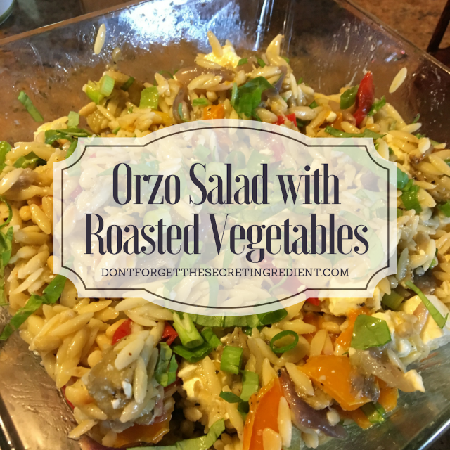 Orzo Salad with Roasted Vegtables